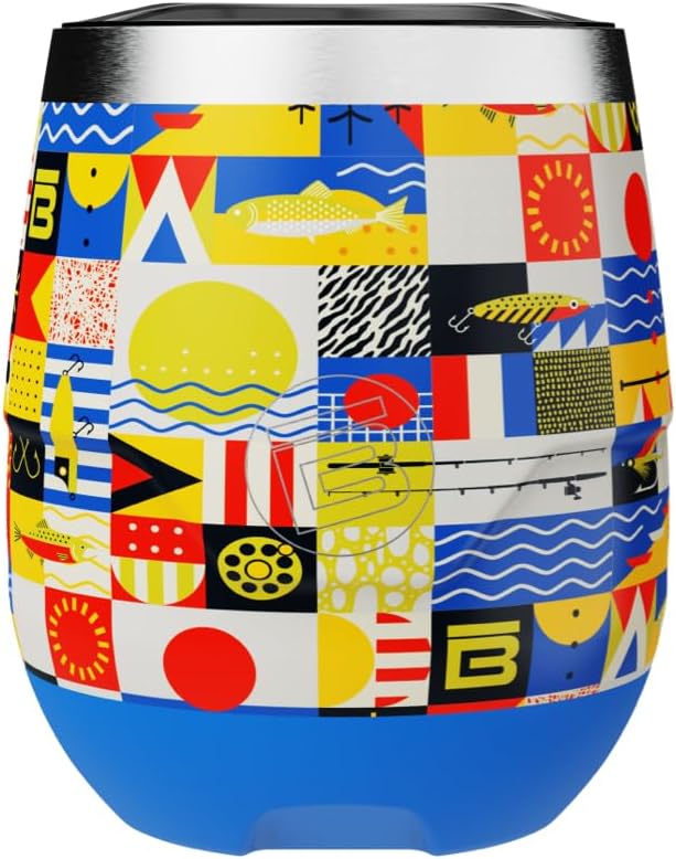 BOTE MagnePod Drinkware MAGNETumbler Stemless Wine Tumbler with Lid Drink Cooler 12 oz Size Keeps Wine Beer Soda Water Cold Insulated attach to Compatible SUPs Kayaks Floats Multiple Colors