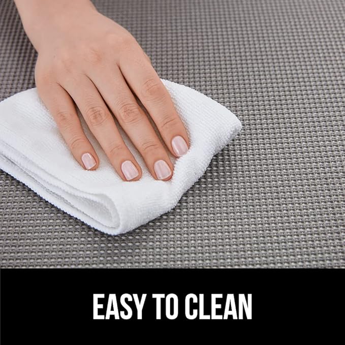 GORILLA GRIP powerGRIP Drawer Shelf and Cabinet Liner, Thick Strong Hold, Non-Adhesive Liners Protect Kitchen Cabinets and Cupboard, Bathroom Drawers, Easy Install, Breathable Mat, 17.5" x10', Brown