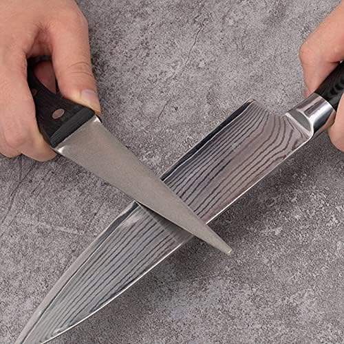 Kota Japan 10.6 in. Professional Diamond Knife Sharpening Rod or Stick with Wooden Handle. Kitchen, Home or Hunting. Master Chef, Hunter or Home Gourmet. Steel Blade Sharpener Honing Rod.