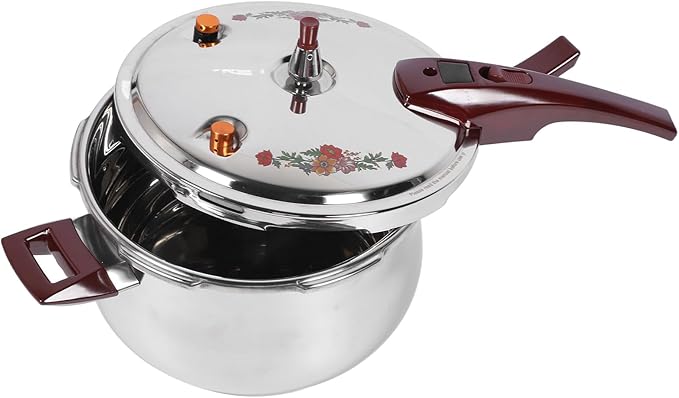 Generic Pressure Cooker, 80KPA Stainless Steel Pressure Canner Pressure Cooker with Ergonomic Handle for Induction Cooktops, Gas Cooktops, Open Flames Using (6L), Genericgw5tu3c8sd-11