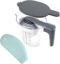 11-Piece Measuring Cups and Spoons Set with Stackable Measuring Cup, Lid, and Dough Scraper, Unique Kitchen Gadgets for Baking and Cooking, BPA-Free, Dishwasher Safe