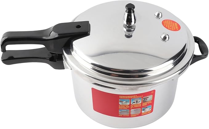 Aluminium Alloy Pressure Cooker Large Capacity Explosion Proof Canning Pot Cooker for Family Gatherings (24CM/7L)