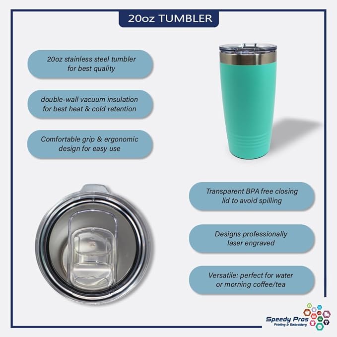 Tumblera Tumblers Travel Mugs Everything Happens for A Reason Inspiration & Motivation Insulated Drinkware Personalized Tumbler Cups Coffee Tumbler Engraved Stainless-Steel 20 Oz Chill Design Only