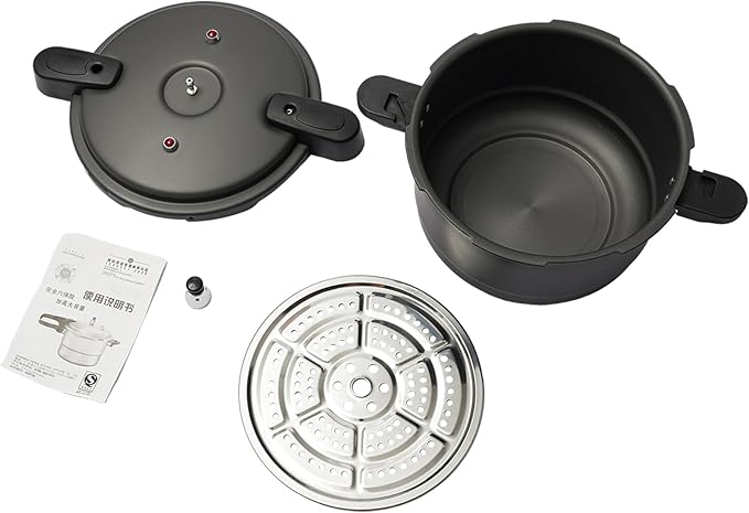 9.5 Quart Aluminum Pressure Canner w/Release Valve & Multiple Protective Devices, Pressure Cooker Instant Fast Cooking for Steaming Canning Stewing with Gas & Induction Cooker