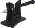 Knife Sharpener As Seen On TV, Homegician Kitchen Knife Edge Sharpener, Metal knife Sharpener, Hone,Sharpens, Beveled, Polishes Dull, Serrated, Standard Blades & Chef's Knives