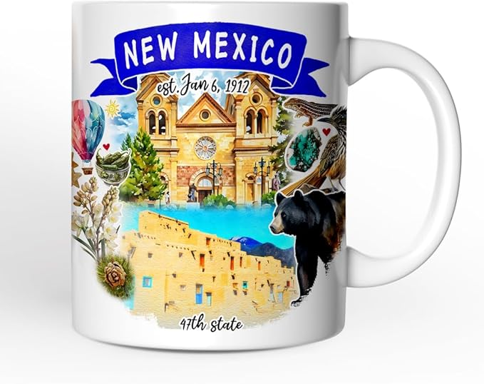 OrnamentallyYou Artistic New Mexico State Themes and Landmarks Mug