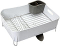 AutoFlow Dish Rack (White, 6.8" H x 17.7" W x 12.5" D)