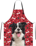 Custom Face Apron for Men Women, Personalized Photo Apron with Pockets, Customized Kitchen Aprons