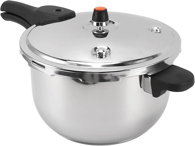 Yoidesu Stainless Steel Pressure Cooker with Safety Valve, 80KPA, Multifunctional Design for Efficient and Fast Cooking (12L)