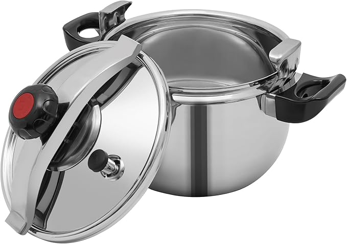 Pressure Cooker Stainless Steel, Commercial Stove Top Pressure Cooker Pot Used for Pressure Foodie or Steaming Instant Fast Cooking Pot