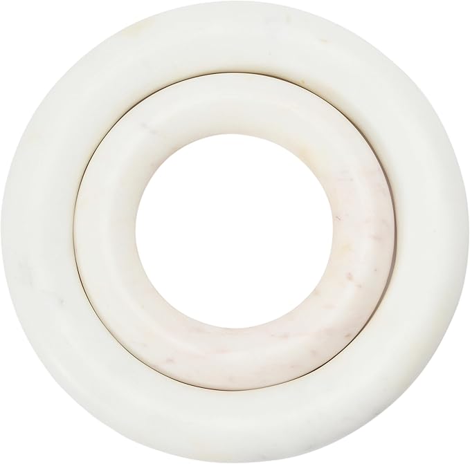 Creative Co-Op Marble Trivets for Dining Table, Set of 2