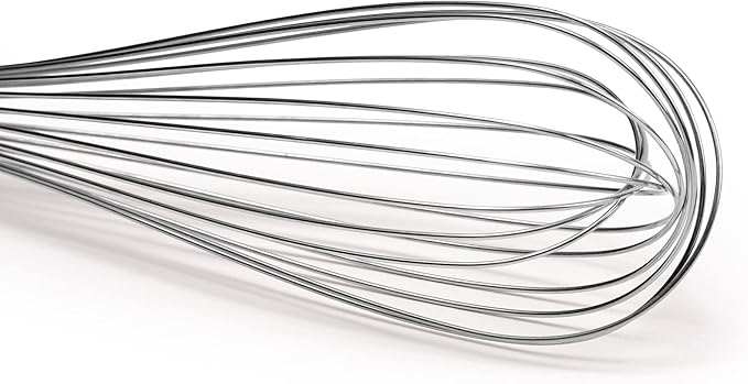 Misen Stainless Steel Balloon Whisk - Dishwasher Safe - Ergonomic Silicone Grip, Versatile Cooking Whisk for Eggs, Durable Construction - Professional-Grade Kitchen Tool - Black
