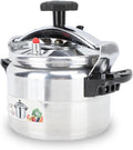 Yoidesu Quart Pressure Cooker, Aluminum Pressure Cooker Pot with Pressure Gauge and Cooking Rack for Family or Commercial Use (15L)