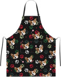 Custom Dog Face Apron for Men Women, Personalized Photo Bib Apron with Pockets, Customized Chef Aprons