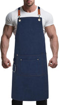 Personalized Aprons Custom Women Men Apron with Pockets Chef for Baking Bbq Grill Embroidered with Name Text