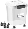 50LBS Flour Container - Rice Dispenser 50LBS/25KG/20Qt Food Cereal Container Bins with Measuring Cup for Household Pantry Organization (50 LBS)