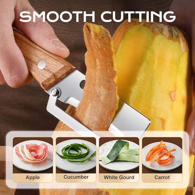 Multi Functional Vegetable Peeler for Kitchen, Ultra Sharp Stainless Steel Veggie, Fruit, Carrot, Orange & Potato Peeler with Ergonomic Handle, Julienne Peeler & Bottle Opener, Fruit Peeler (1pc)