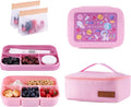 Leak-Proof, 8-Compartment Bento-Style Lunch Box - Ideal Portion Sizes for Ages 6+, Durale, Drop-Proof, Dishwasher Safe, & Made with BPA-Free Materials (pink)