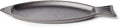 Sur La Table Cast Iron Fish Pan – Pre-Seasoned Grill-to-Table Cookware for Whole or Filleted Fish, Decorative Shape, Even-Heating, Outdoor Grill