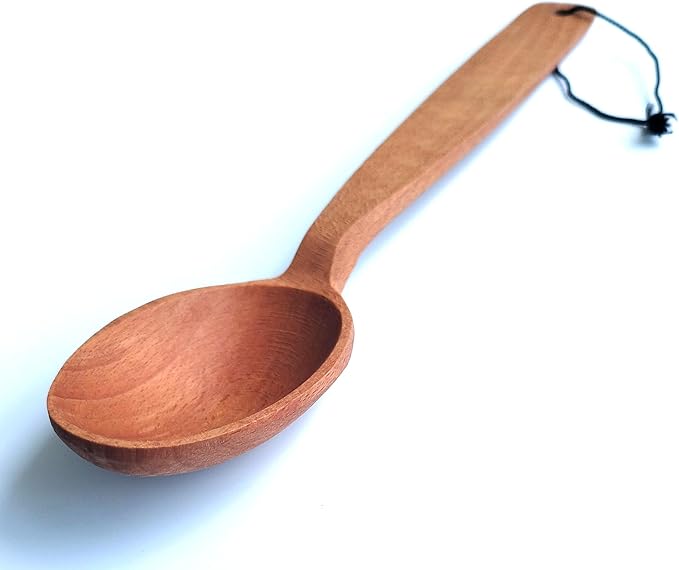 18" Long Wooden Paddle and 14" Large Wooden Spoon Bundle. Heavy Duty Wooden Spoons For Cooking In Big Pots - Brewing, Canning, Crawfish Boil, Stirring & Mixing.