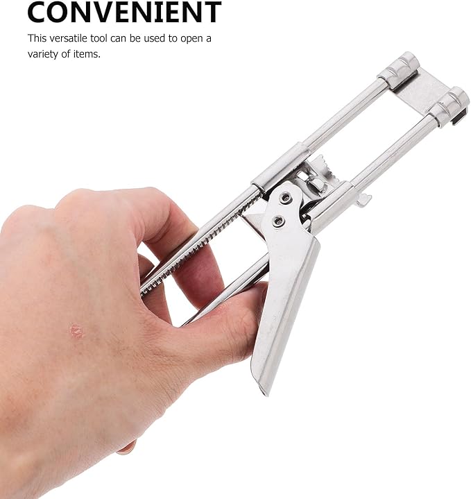 KESYOO Adjustable Stainless Steel Jar Opener Tool for Comfortable to Hold Manual Can and Bottle Lid Remover for Kitchen Use