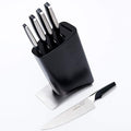 GRANDTIES 7-Piece Professional Kitchen Knife Set with Block, Kitchen Knives Sharpener | High Carbon German Stainless Steel, Ultra Sharp Chef Knife Set, Ergonomic Handle, Paring Knife, Carving