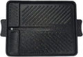 Korean-Style Non-Stick Smokeless Rectangular Grill Pan Baking Tray Barbecue Plate for Indoor Outdoor BBQ