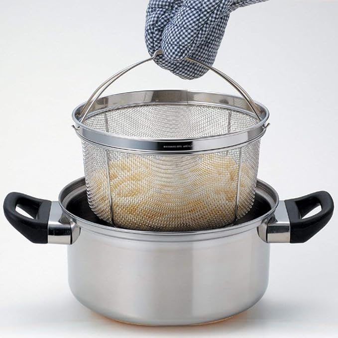 Kanai Industries SH-029 Shapeline Boiled Colander, 9.8 inches (25 cm), Made in Japan
