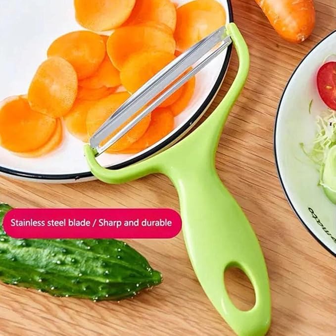 2PC Green Cabbage Shredder,Vegetable Cutter Cabbage Slicer,Stainless Steel Fruit Vegetable Potato Peeler Cabbage Graters Kitchen Must Have for Home Restaurants 18 * 12cm