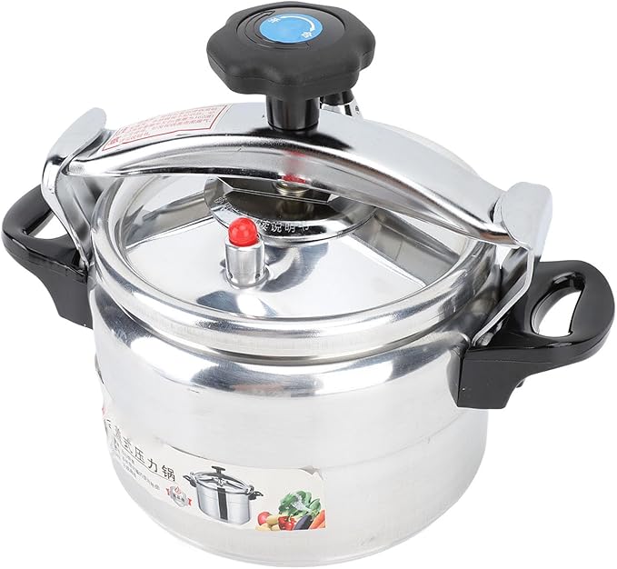 Large Capacity Pressure Cooker, Aluminum Alloy, Quick Cooking, Anti Stick Coating, Safety Design, Thickened, Commercial Household Use (4L)