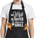 SANDJEST Funny Apron for Dad - Birthday Father’s Day Cooking Grilling Gifts for Mens