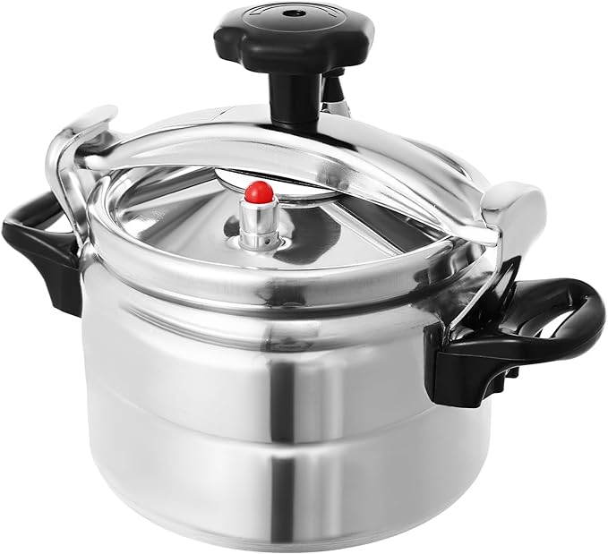 Aluminum Alloy Pressure Cooker, 3L Compact Pressure Cooker Portable Small Pressure Cooking Pot for Kitchen, Restaurant, Home