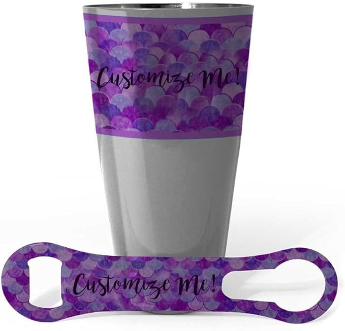 Customize - Cocktail Shaker and V-Rod® Bar Set - Mermaid - Purple