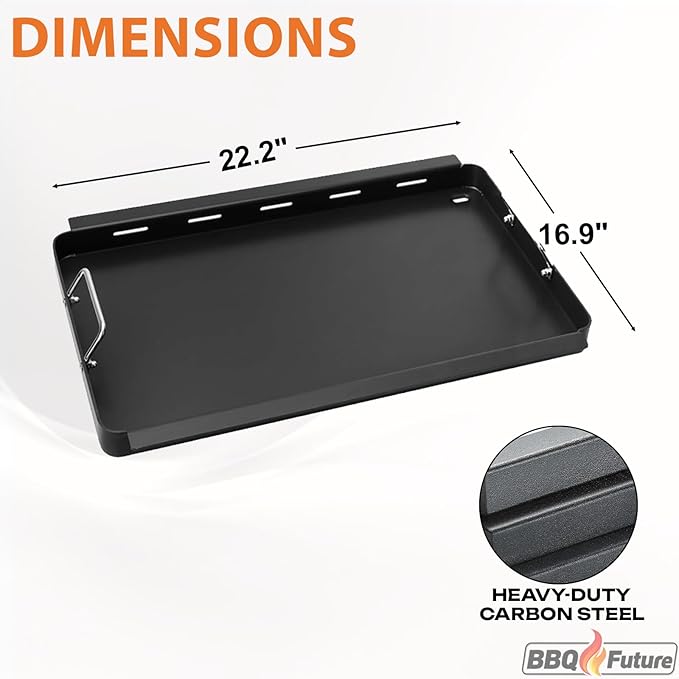Full Size Griddle Insert with Spatula Set for Charbroil TRU Infrared 3 Burner 463355220 463242516 463242515 466242515 463342420 463243016, Flat Top for Charbroil Grill Replacement Parts G466-2400-W1