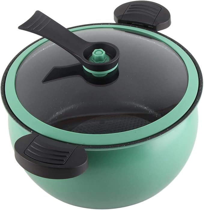 Big Capacity Non Stick Micro Pressure Cooker Multi Functional Kitchenware with Visual Lid for Home Cooking (7L)