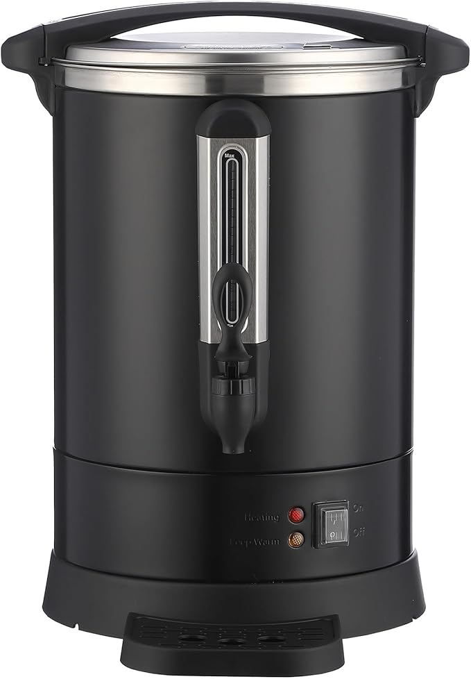 Commercial Coffee Urn,120 Cup 4.8 Gal/18L Stainless Steel Coffee Maker - Large Capacity Hot Water Dispenser for Buffet, Catering, Wedding, Church, Event, Double Wall Insulated