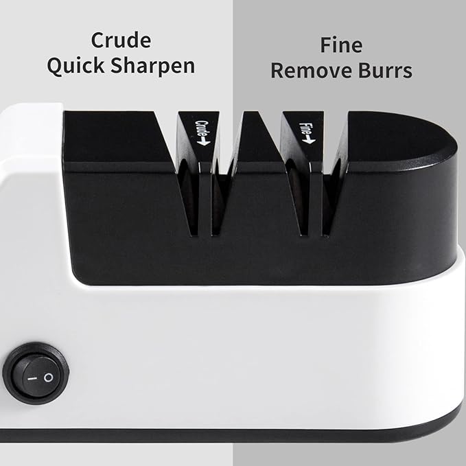 Electric Knife Sharpener for Kitchen Knives, Automatic Knife Sharpener Sharpening & Polishing, Electric Sharpeners Knife Tool Helps Repair, Restore, Polish Blades