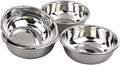4 Packs Stainless Steel Mixing Bowls, Nesting Metal Bowls for Cooking and Serving (9.6"x3.5")