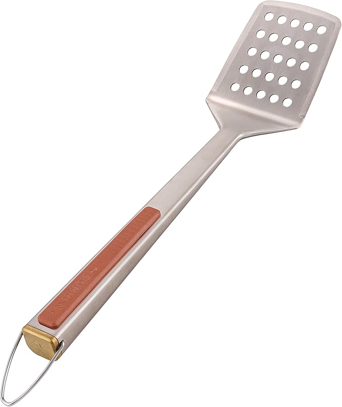 Current Grill Spatula, 15.4" Stainless Steel, Heat-Resistant, Heavy Duty Outdoor & Grilling Tool for Kitchen, BBQ, Camping & Griddle Cooking