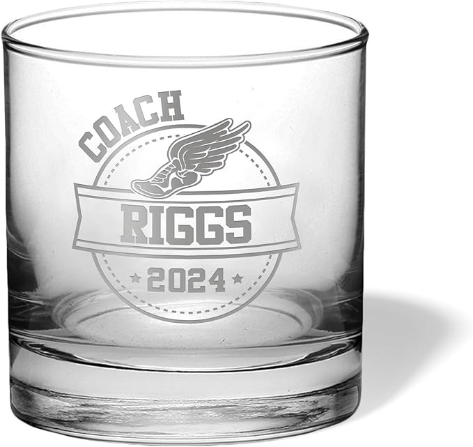 Track Coach Gift - Cross Country, Track, Cross Country Coach gifts, Track gifts, Beer Glass, Coach gift, Cross Country Coach, Track coach, girl sports coaches (Track, Single Whiskey Gift Box)