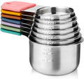 Magnetic Measuring Cups Set of 7 Stainless Steel Heavy Duty Stackable Measuring Cups for Dry and Liquid Ingredients