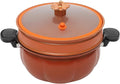 Micro Pressure Cooker, Non-stick Coating Multi-Function Micro Pressure Cooking Pot, Pumpkin Shaped Pressure Cooking Pot, for Home Kitchens, Dormitories, Flats, Etc, 8L/2.11gal (Orange)