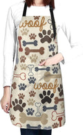 Apron Bib with 2 Pockets and Adjustable Neck Waterproof Kitchen Cooking Gardening Chef Aprons for Women Men