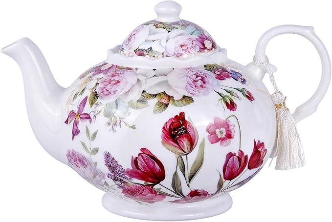 Tulip Bone China Teapot in Gift Box 33.81 fl oz (1000 ml)
