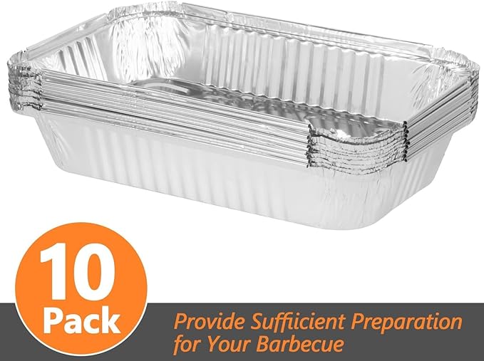 BQMAX Grill Drip Pans for Charbroil The Big Easy Turkey Fryer 2425514W12, Aluminum Grease Tray Liner for Charbroil Big Easy Accessories, 10 Pack Grease Tray Replacement