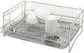 Solid Dish Rack (Stainless Steel, 7.2" H x 19.8" W x 14.7" D)