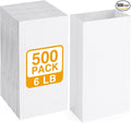 BagDream 500 Pack Paper Lunch Bags 6 Lb White Kraft Bag Small Paper Bags Grocery Sacks for Snacks, Crafts, Lunch 6 lb Capacity