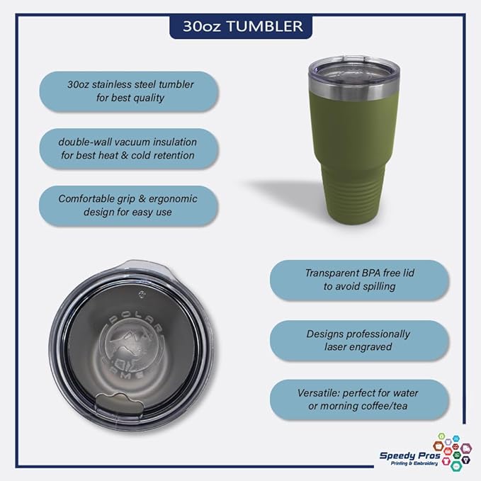 Tumblera Tumblers Travel Mugs Coolest Dad Ever C Family & Friends Dad Insulated Drinkware Personalized Tumbler Cups Coffee Tumbler Engraved Stainless-Steel 30 Oz Forest Green Personalized Text Here