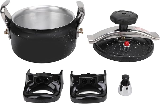 Aluminum Pressure Cooker, Home Explosion Proof Cookware Pressure Canner, Large Capacity Stovetop Pressure Cooker for Gas Stove Induction Cooker (2L)