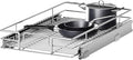 Pull Out Cabinet Organizer 10½" W x 21½" D, Heavy Duty Cabinet Pull Out Shelves, Slide Out Drawers Organization for Kitchen Cabinets Bathroom